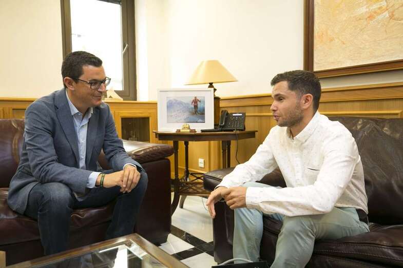 Rodríguez y Yández, durante la recepción oficial (Foto TA).